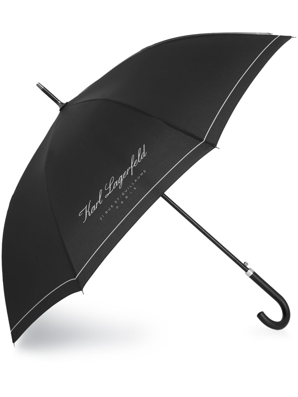 Karl Lagerfeld Hotel Karl two-tone umbrella - Black von Karl Lagerfeld