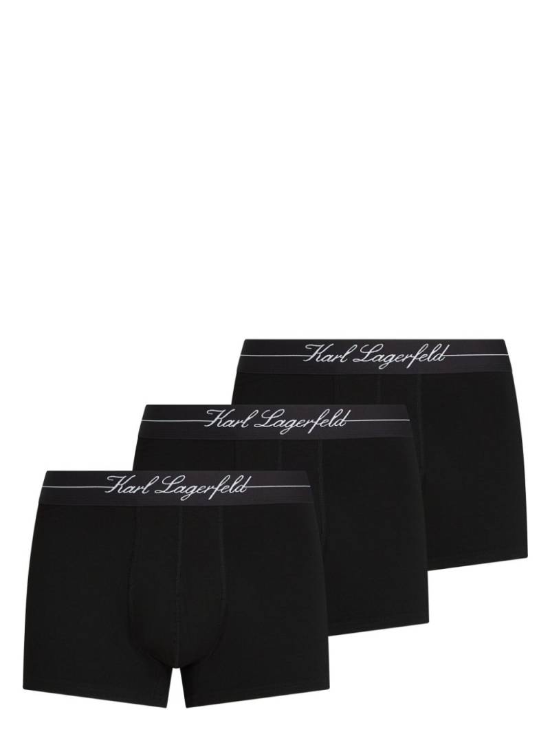 Karl Lagerfeld Hotel boxer briefs (pack of three) - Black von Karl Lagerfeld