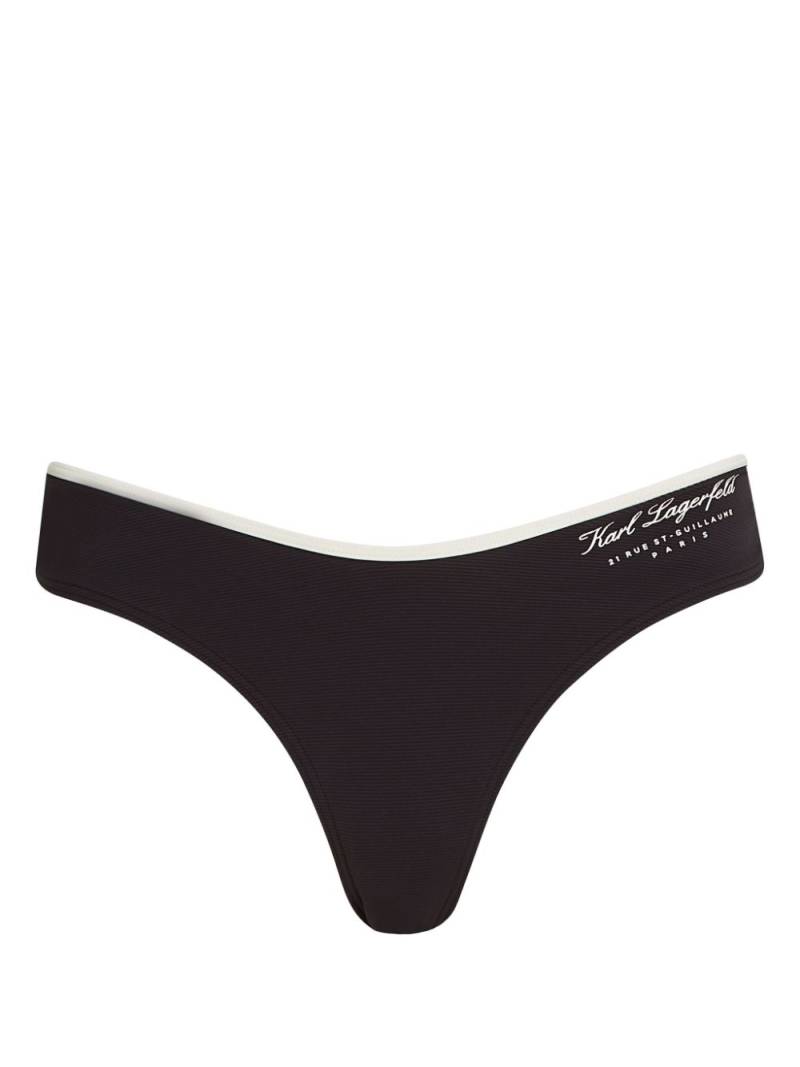 Karl Lagerfeld Hotel karl bikni bottoms - Black von Karl Lagerfeld