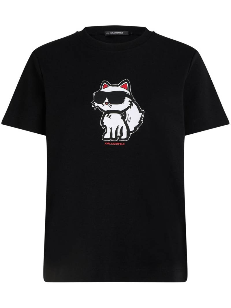 Karl Lagerfeld Ikon Choupette T-shirt - Black von Karl Lagerfeld