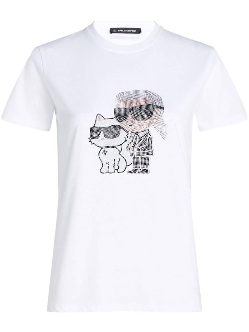 Karl Lagerfeld Ikon Choupette T-shirt - White von Karl Lagerfeld