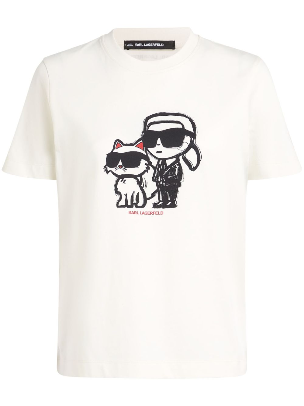 Karl Lagerfeld Ikon Choupette T-shirt - White von Karl Lagerfeld