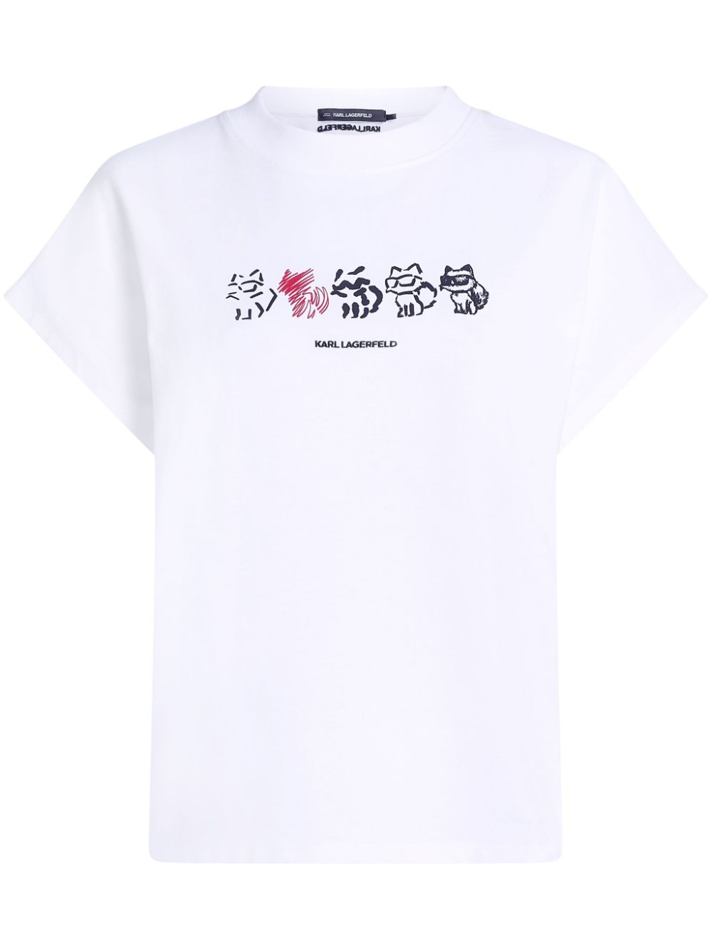 Karl Lagerfeld Ikon Choupette T-shirt - White von Karl Lagerfeld