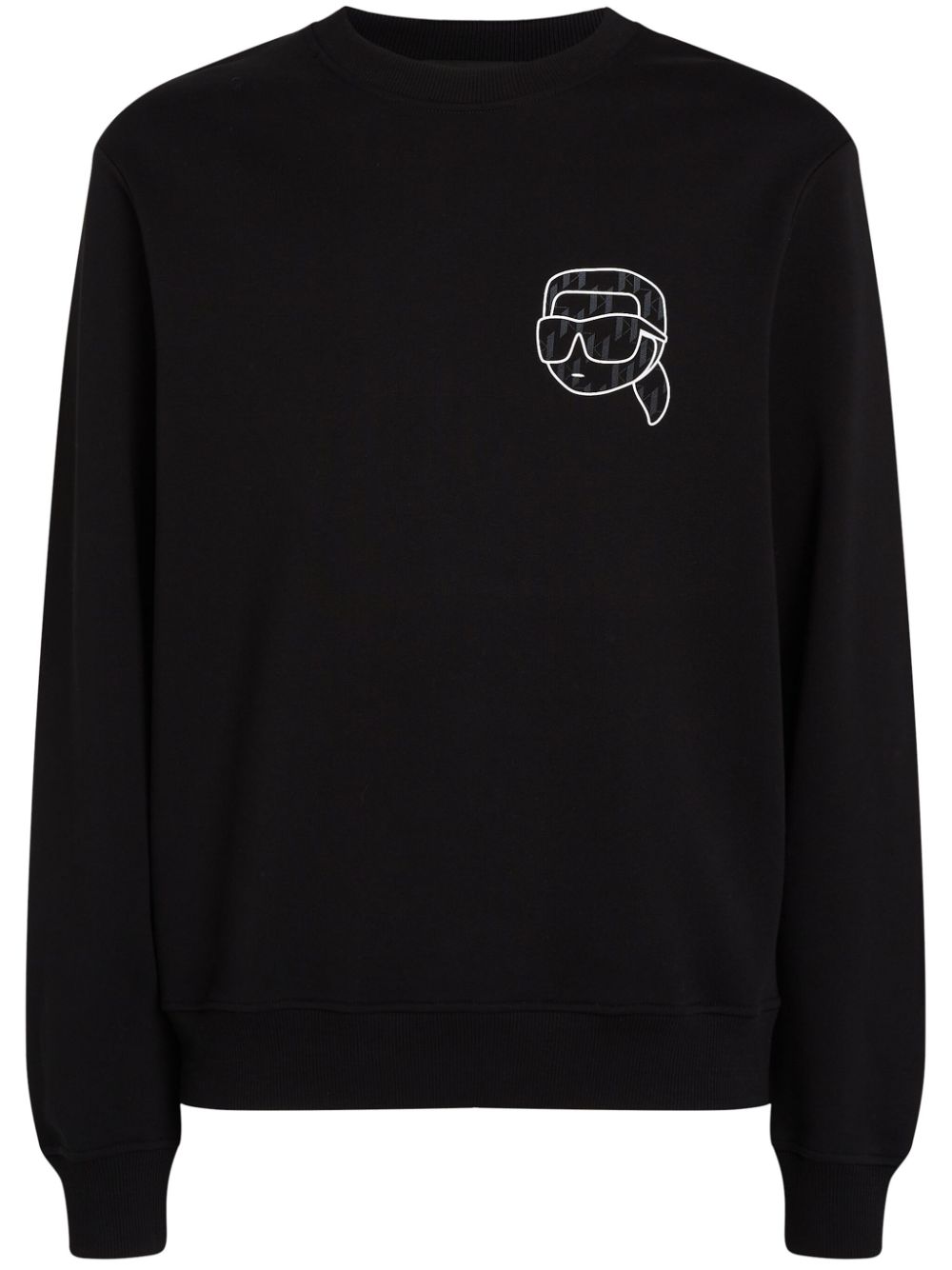 Karl Lagerfeld Ikon Monogram sweatshirt - Black von Karl Lagerfeld