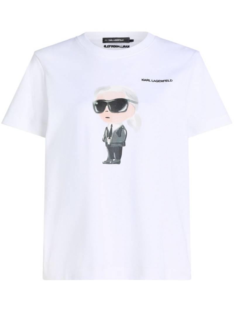 Karl Lagerfeld Ikon T-shirt - White von Karl Lagerfeld