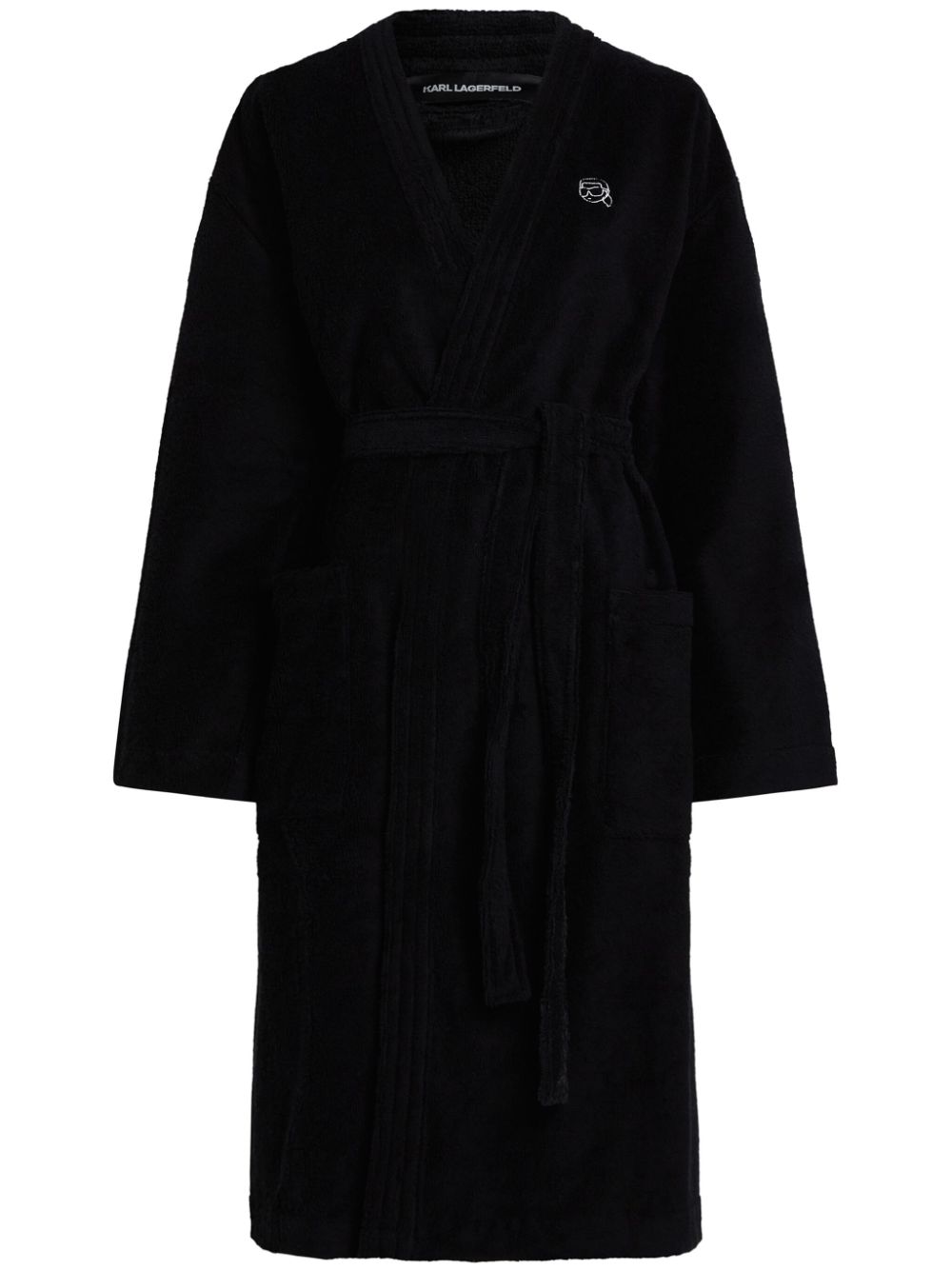 Karl Lagerfeld Ikon bathrobe - Black von Karl Lagerfeld