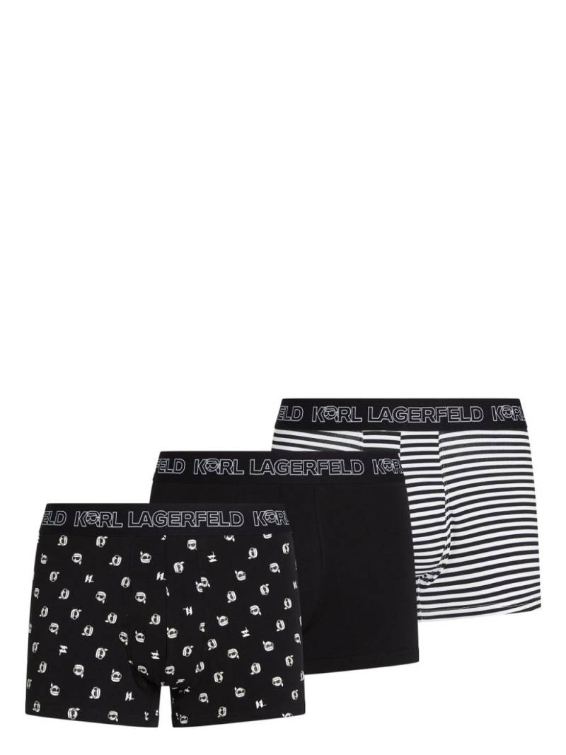 Karl Lagerfeld Ikon briefs (pack of three) - Black von Karl Lagerfeld