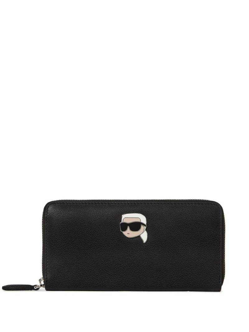 Karl Lagerfeld Ikon continental wallet - Black von Karl Lagerfeld