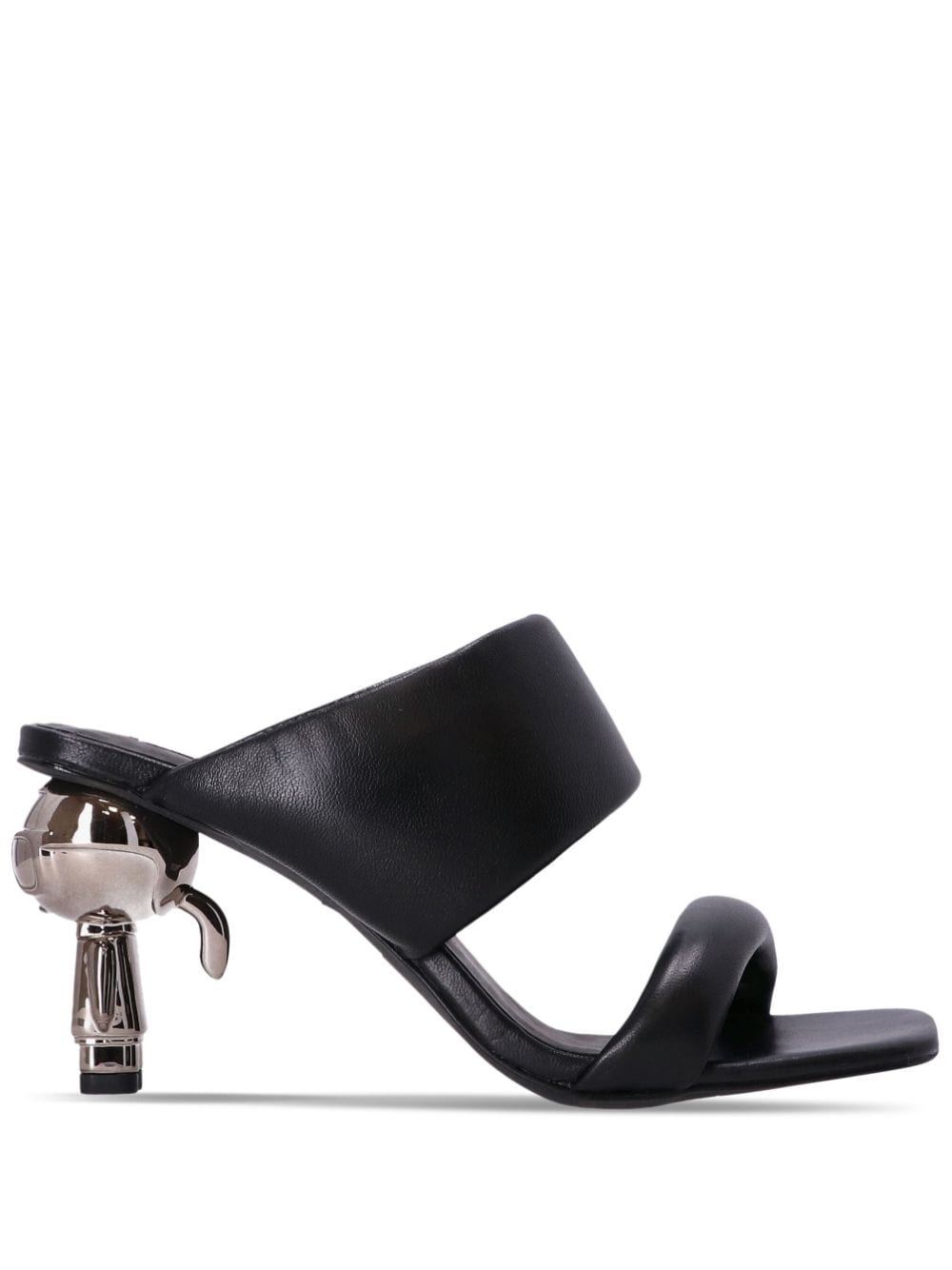 Karl Lagerfeld Ikon-heel double-strap mules - Black von Karl Lagerfeld