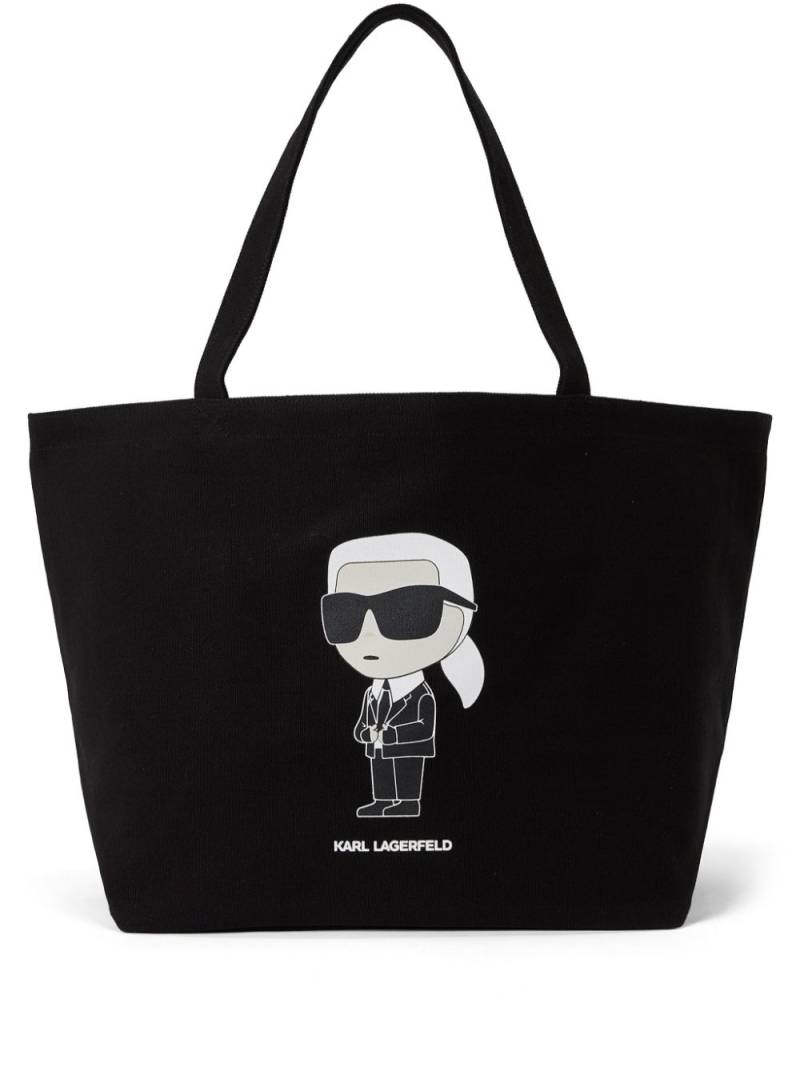 Karl Lagerfeld Ikon logo-print tote bag - 999 von Karl Lagerfeld