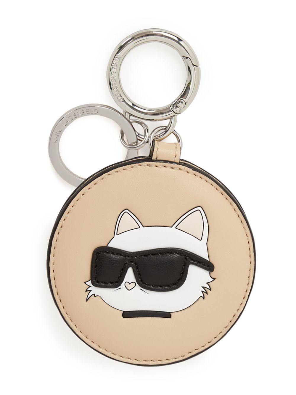 Karl Lagerfeld Ikon mirror keychain - Neutrals von Karl Lagerfeld