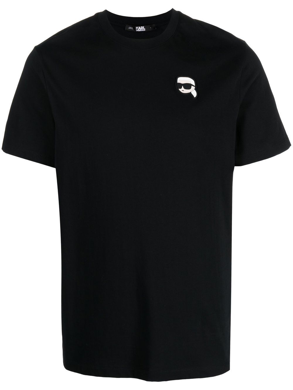 Karl Lagerfeld Ikon organic-cotton T-shirt - Black von Karl Lagerfeld