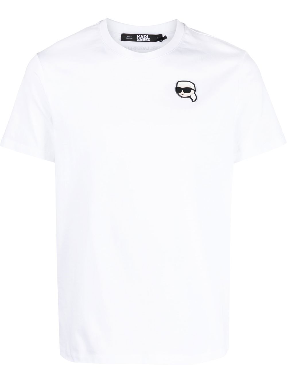 Karl Lagerfeld Ikon organic-cotton T-shirt - White von Karl Lagerfeld