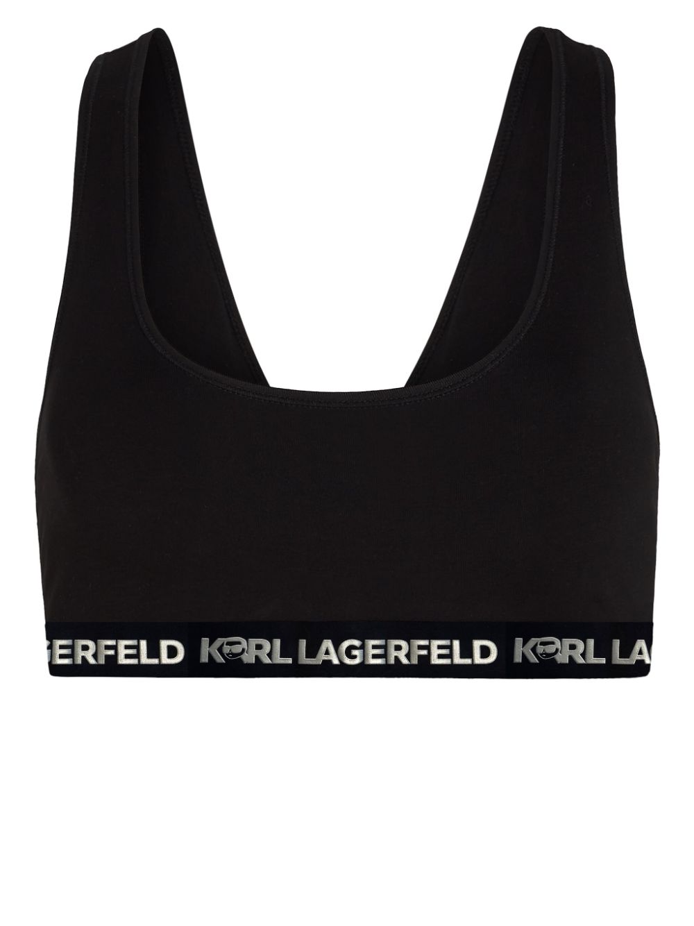 Karl Lagerfeld Ikon racerback sports bra - Black von Karl Lagerfeld