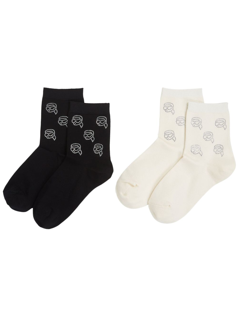 Karl Lagerfeld Ikon socks (pack of two) - Black von Karl Lagerfeld