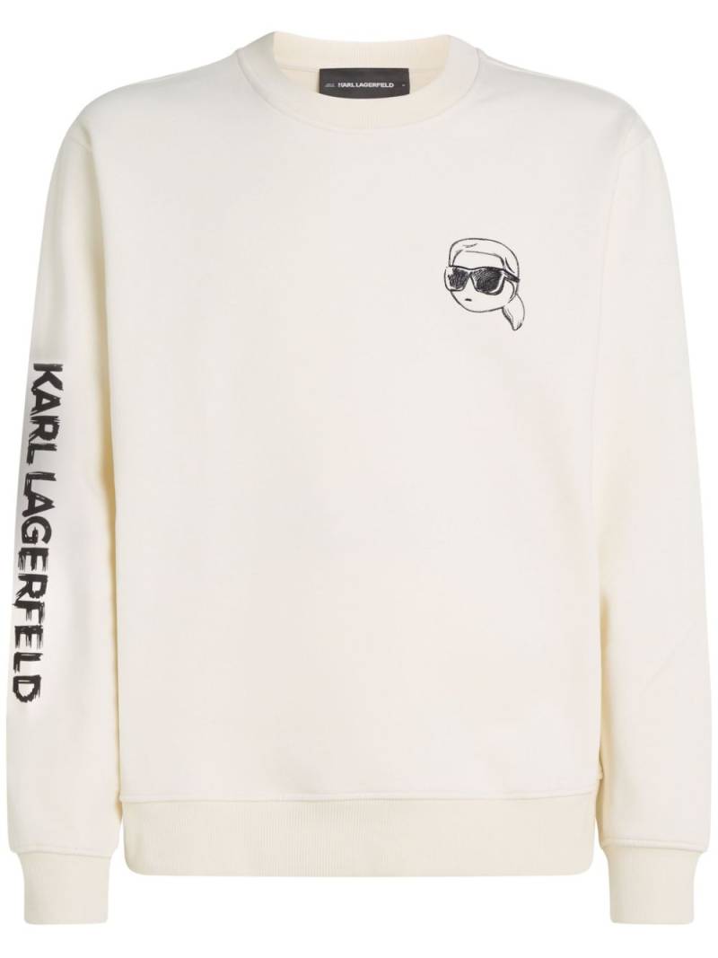 Karl Lagerfeld Ikon sweatshirt - White von Karl Lagerfeld