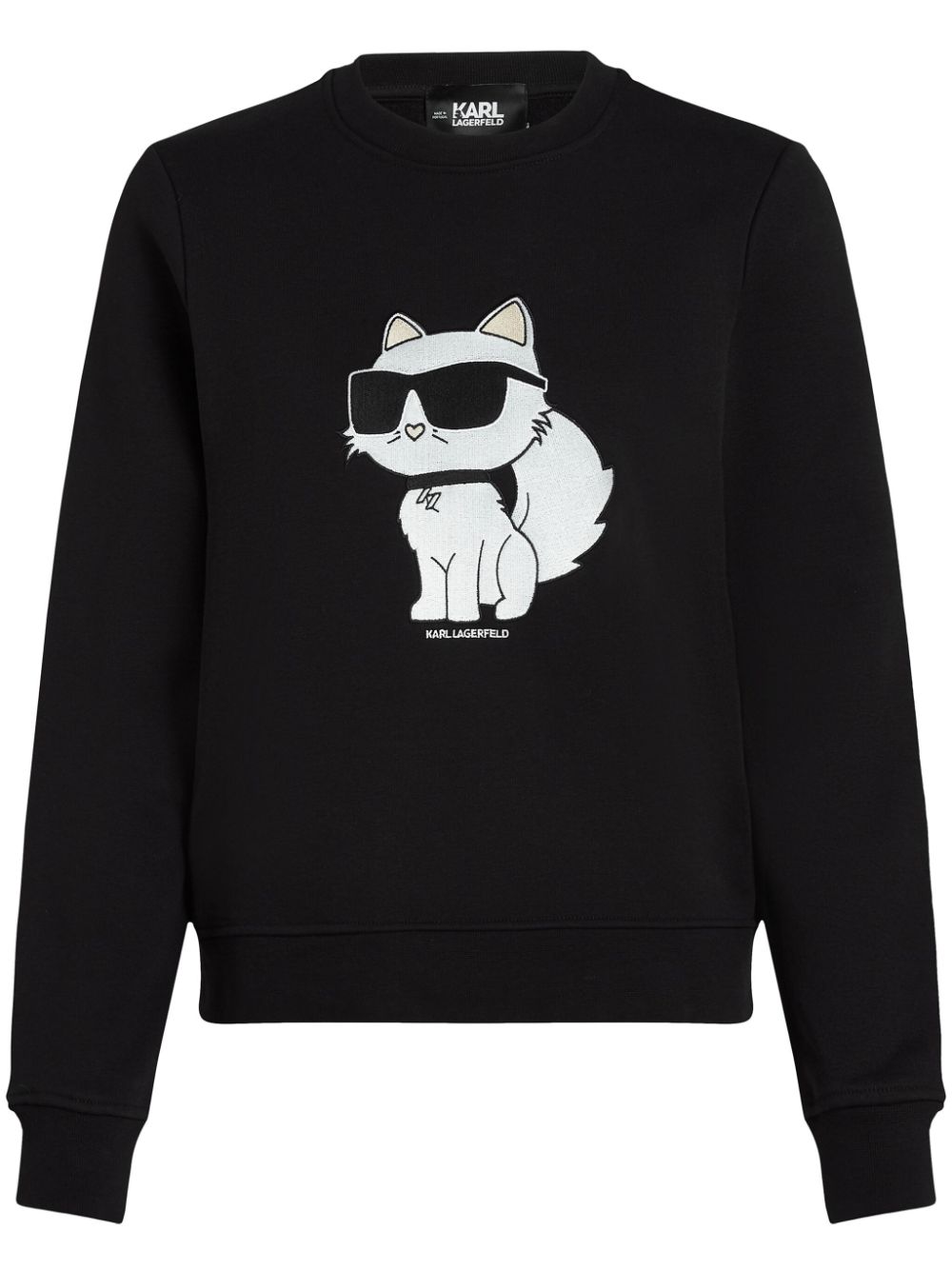 Karl Lagerfeld Ikonik Choupette sweatshirt - Black von Karl Lagerfeld