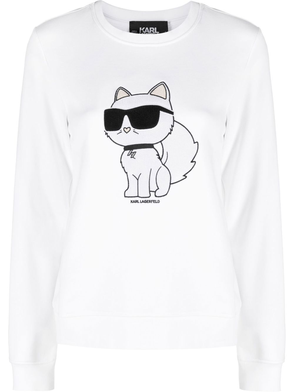 Karl Lagerfeld Ikon 2.0 Choupette sweatshirt - White von Karl Lagerfeld