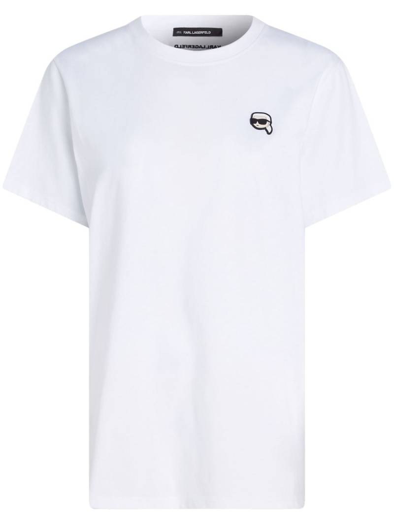 Karl Lagerfeld Ikonik Patch T-shirt - White von Karl Lagerfeld