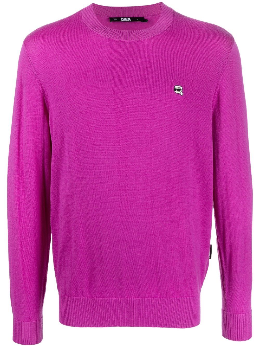 Karl Lagerfeld Ikonik 2.0 crew-neck jumper - Purple von Karl Lagerfeld