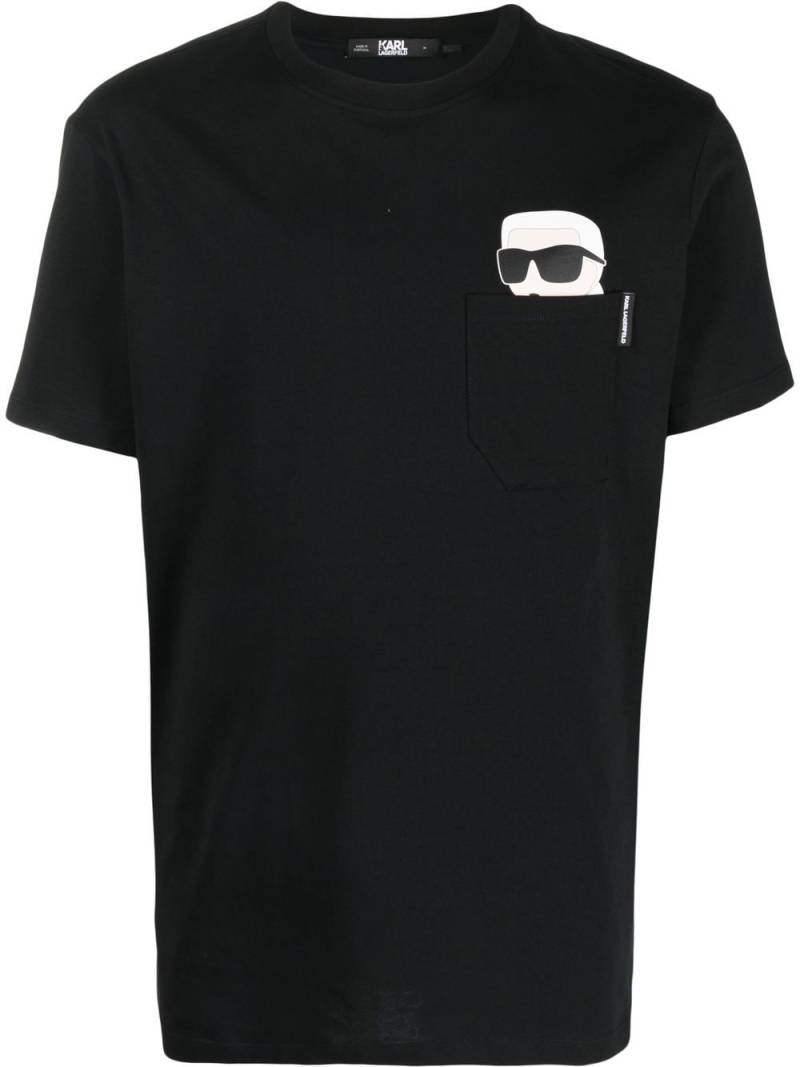 Karl Lagerfeld Ikonik 2.0 pocket T-shirt - Black von Karl Lagerfeld