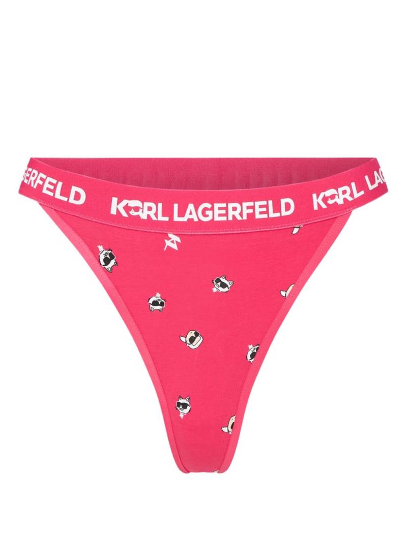 Karl Lagerfeld Ikon 2.0 thong - Pink von Karl Lagerfeld