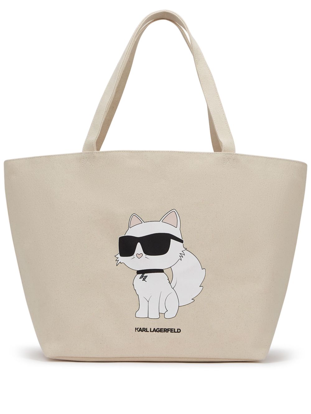 Karl Lagerfeld Ikon Choupette tote bag - Neutrals von Karl Lagerfeld