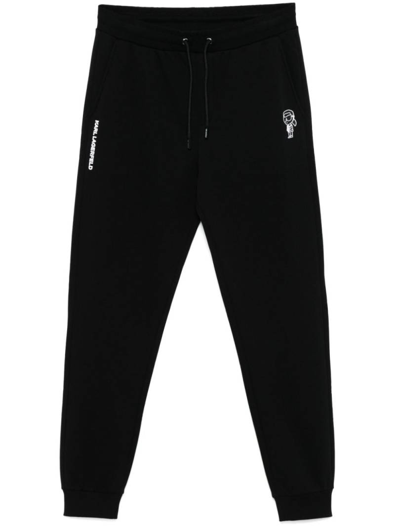 Karl Lagerfeld Ikonik Karl-motif sweatpants - Black von Karl Lagerfeld