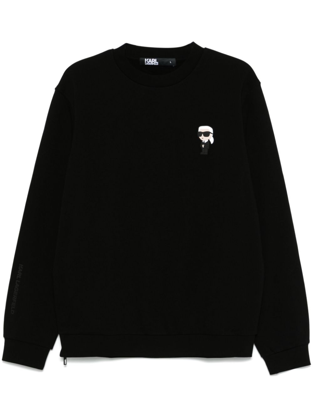 Karl Lagerfeld Ikonik Karl-patch sweatshirt - Black von Karl Lagerfeld