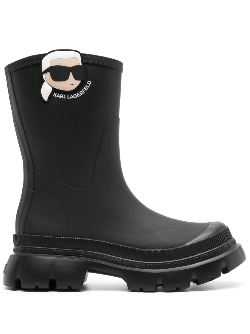 Karl Lagerfeld Ikonik Karl slip-on boots - Black von Karl Lagerfeld