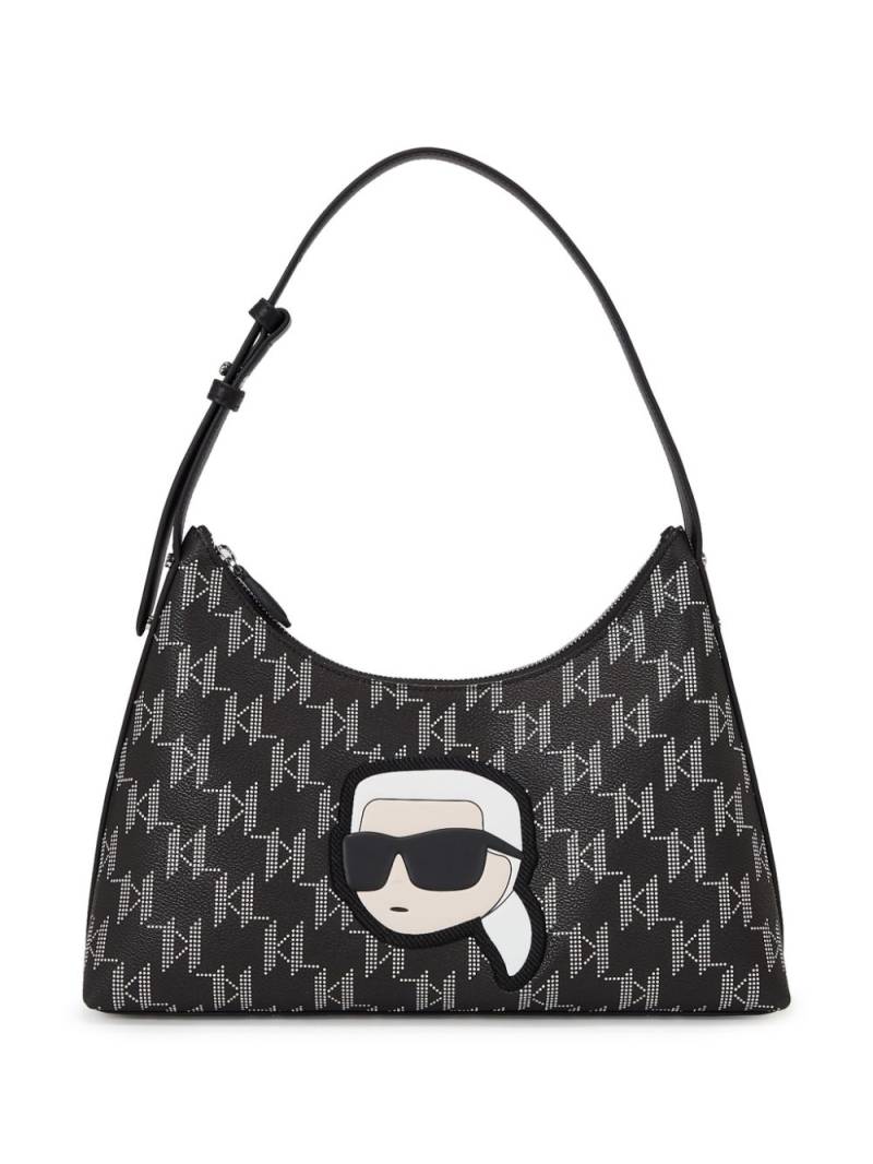 Karl Lagerfeld Ikon Monogram shoulder bag - Black von Karl Lagerfeld