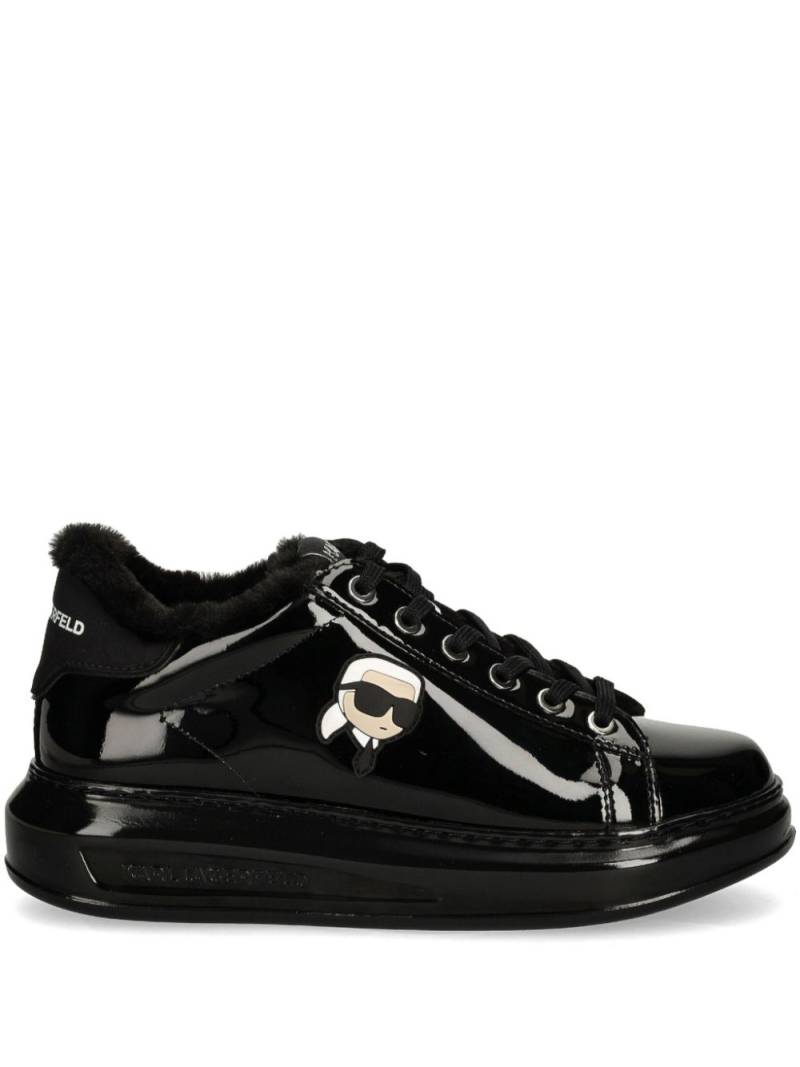 Karl Lagerfeld Ikonik NFT Kapri leather sneakers - Black von Karl Lagerfeld