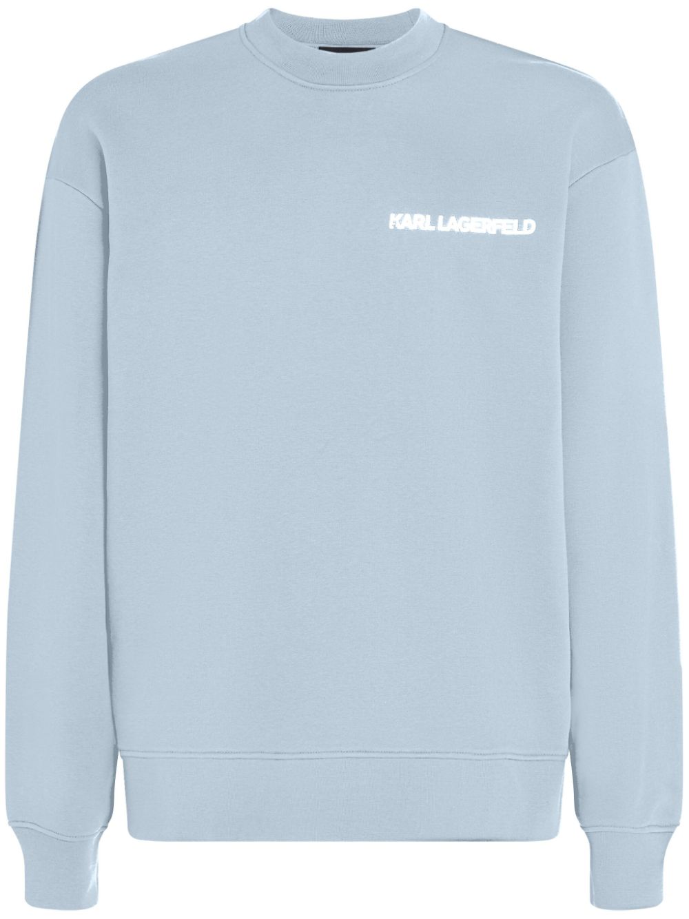 Karl Lagerfeld Ikonik Outline organic-cotton sweatshirt - Blue von Karl Lagerfeld