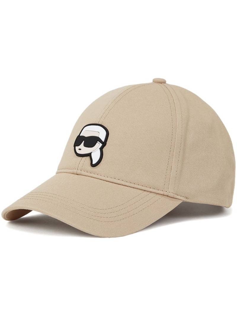 Karl Lagerfeld Ikon baseball cap - Neutrals von Karl Lagerfeld