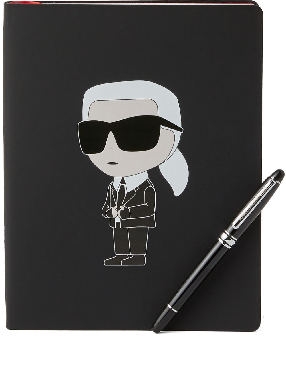 Karl Lagerfeld Ikon notebook and pen set - Black von Karl Lagerfeld