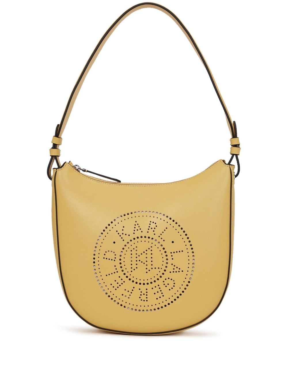 Karl Lagerfeld K/Circle Moon perforated-logo shoulder bag - Yellow von Karl Lagerfeld