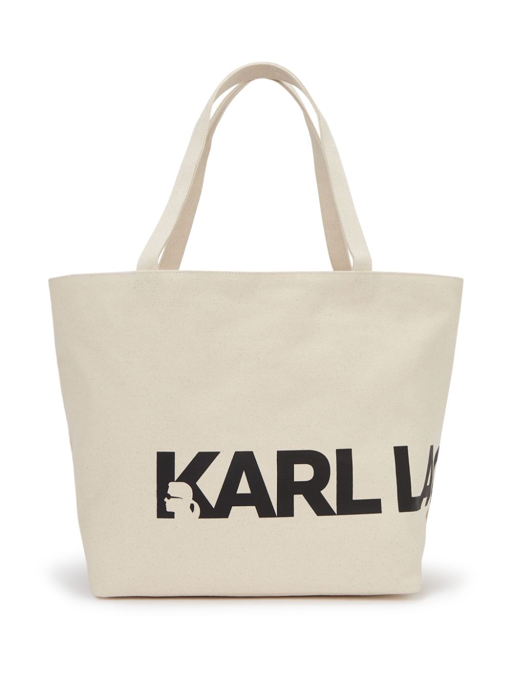 Karl Lagerfeld Essential oversized-logo tote bag - Neutrals von Karl Lagerfeld