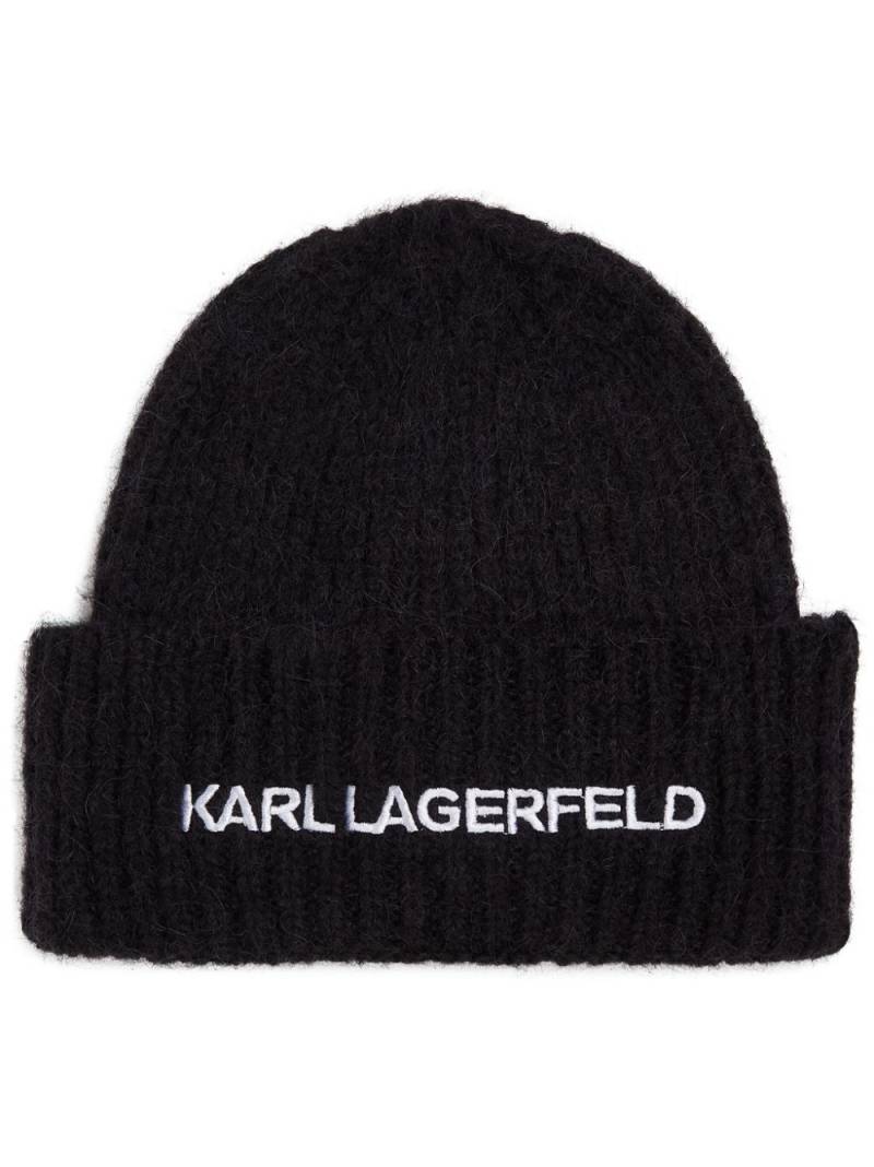 Karl Lagerfeld Essential beanie - Black von Karl Lagerfeld