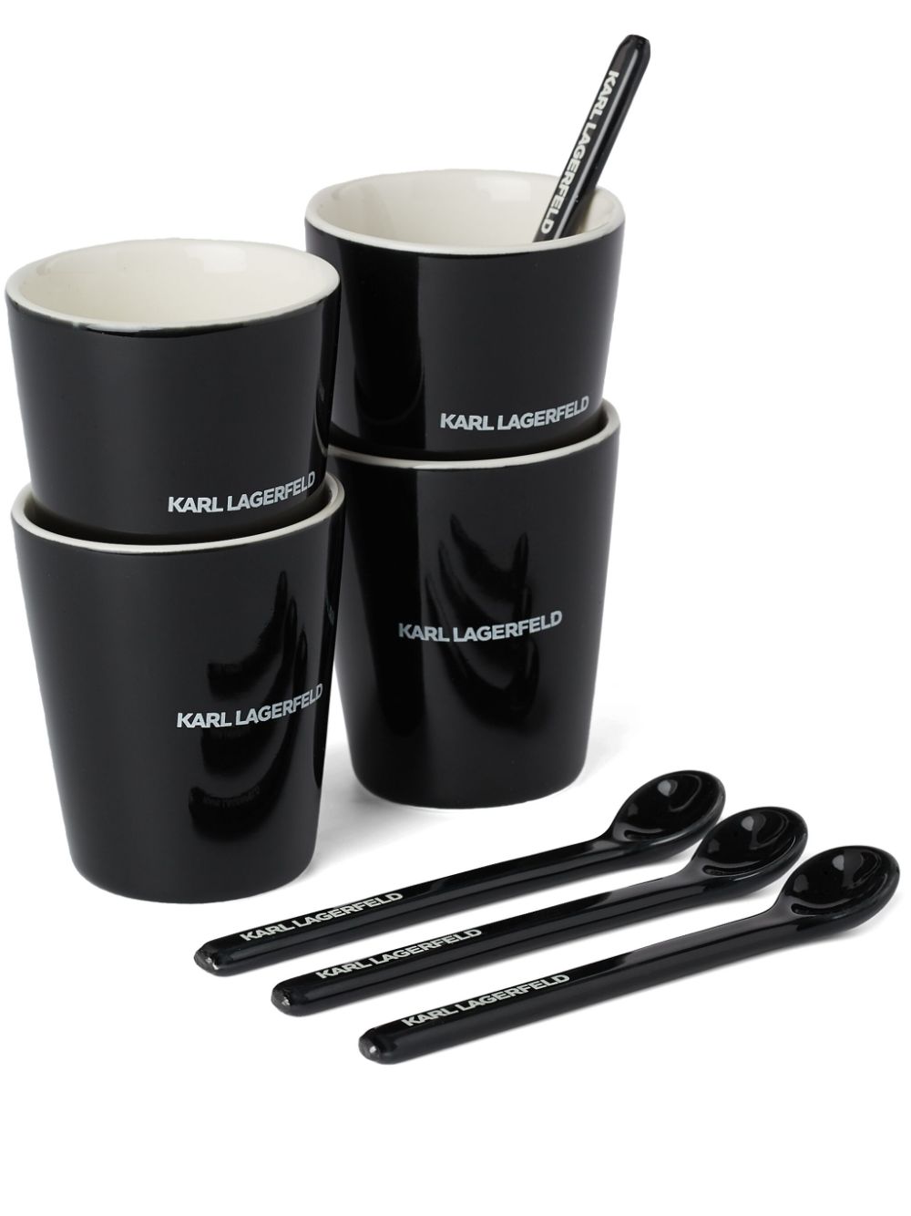 Karl Lagerfeld K/Essential porcelain coffee set - Black von Karl Lagerfeld