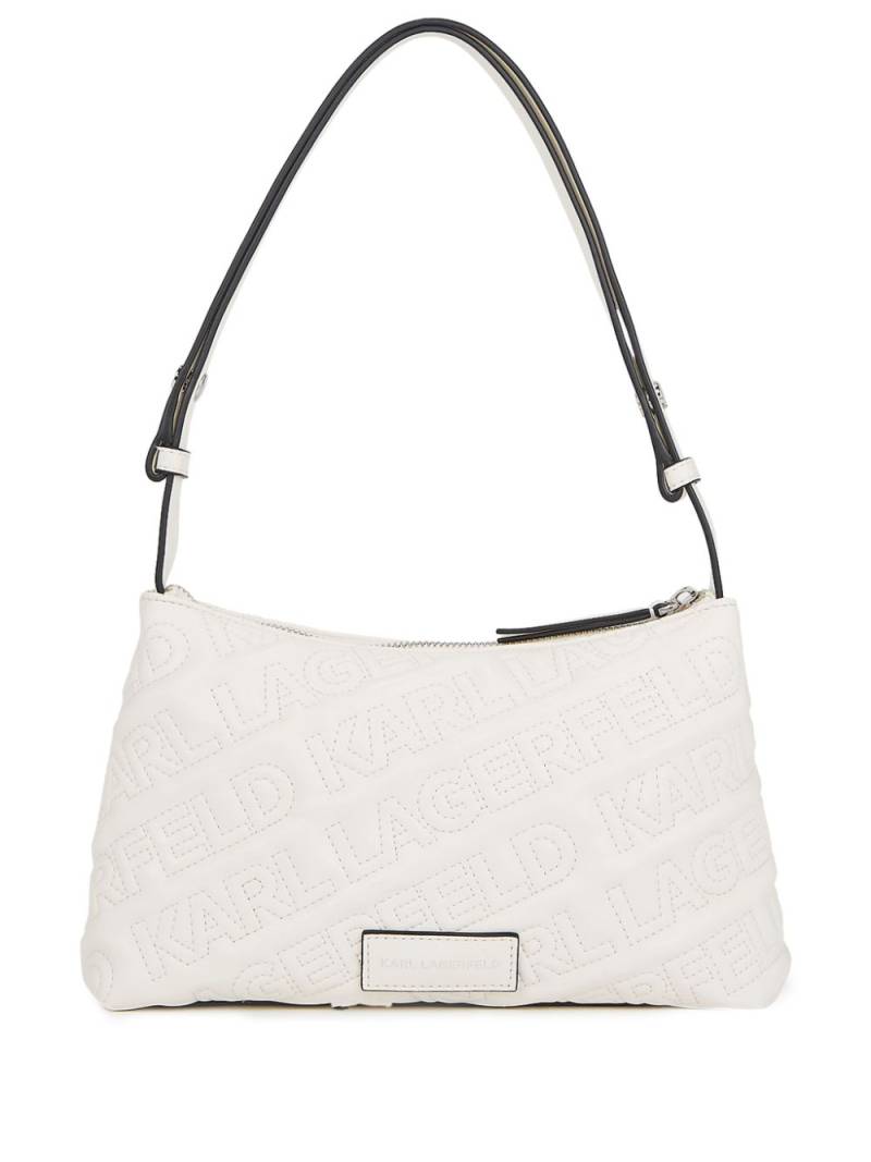 Karl Lagerfeld Essential Kuilt shoulder bag - White von Karl Lagerfeld