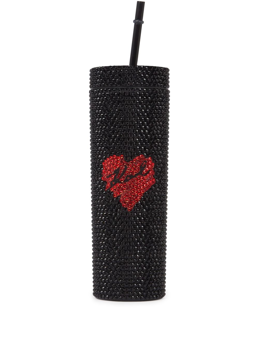 Karl Lagerfeld K/Heart rhinestone-embellished bottle - Black von Karl Lagerfeld