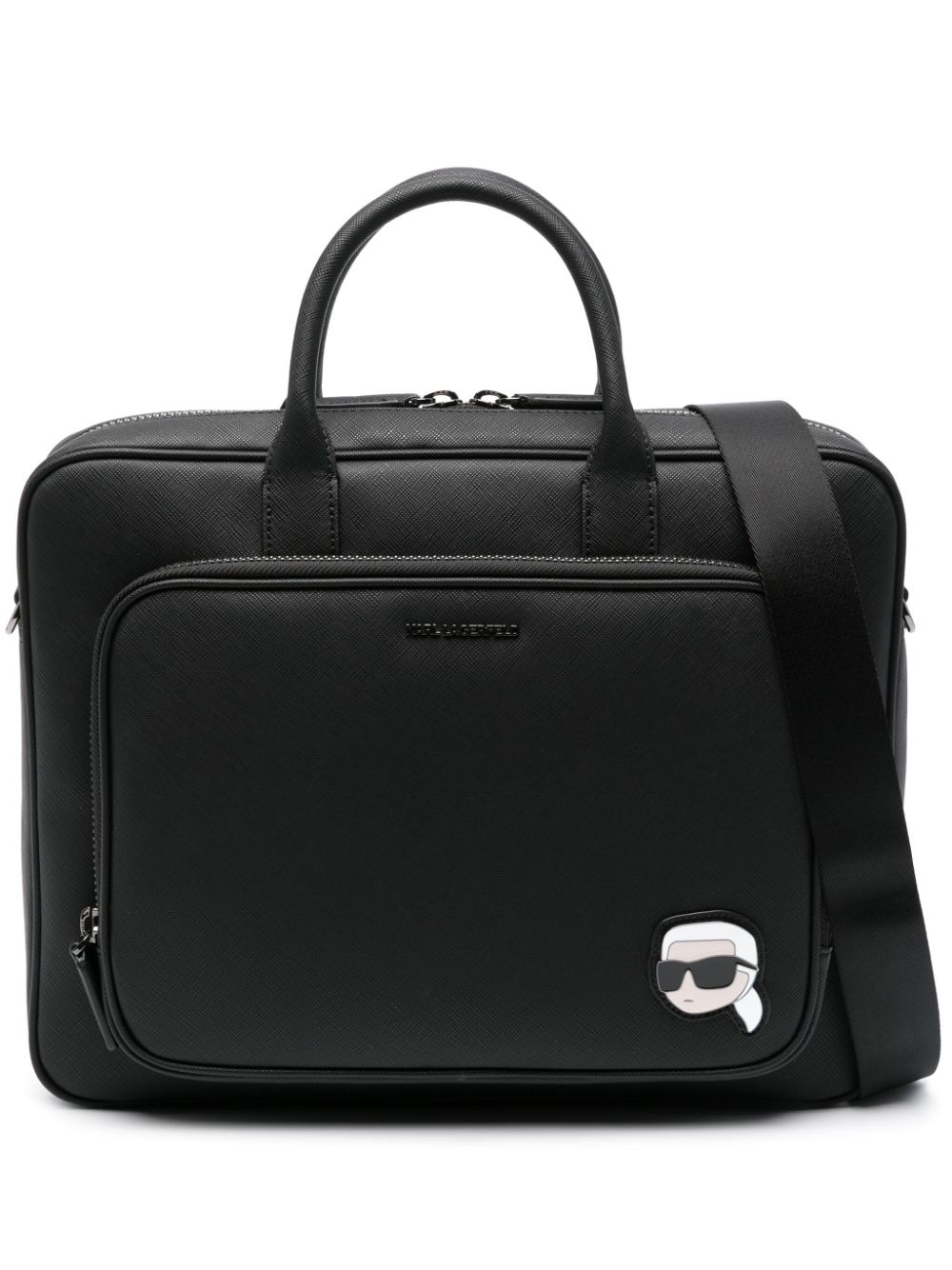 Karl Lagerfeld K/Ikonic 2.0 briefcase - Black von Karl Lagerfeld