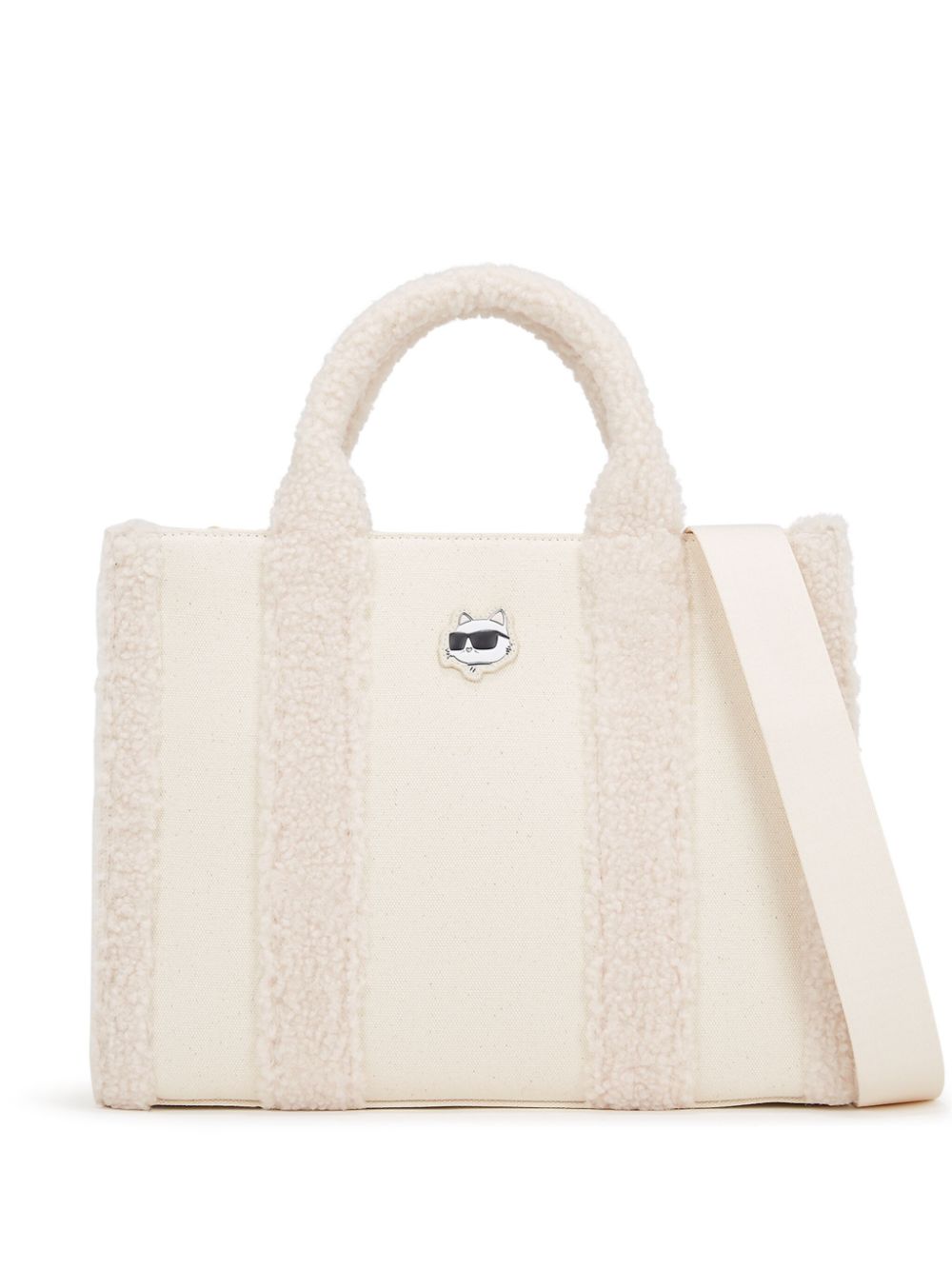 Karl Lagerfeld Ikon Choupette tote bag - Neutrals von Karl Lagerfeld