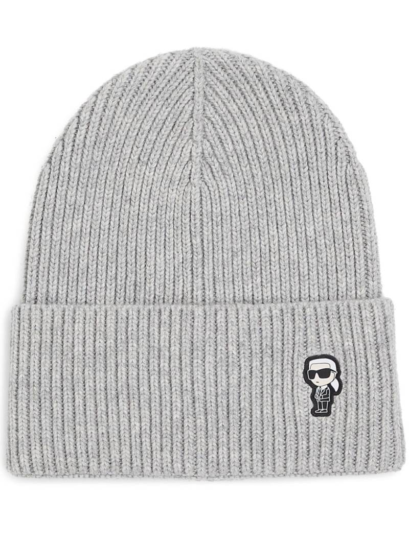 Karl Lagerfeld K/Ikonik 2.0 beanie - Grey von Karl Lagerfeld