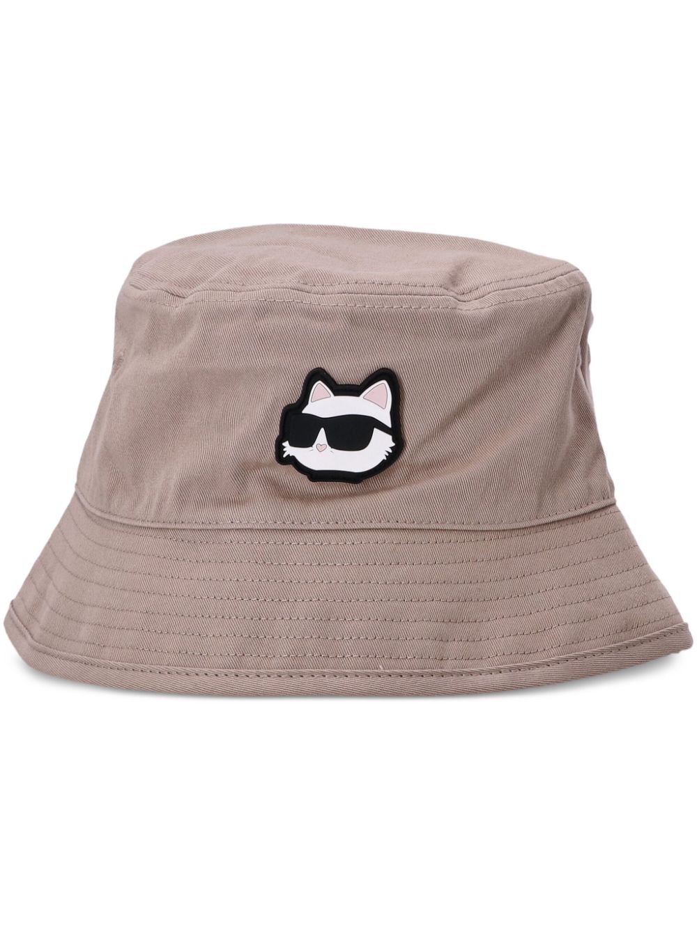 Karl Lagerfeld K/Ikonik 2.0 reversible bucket hat - Neutrals von Karl Lagerfeld