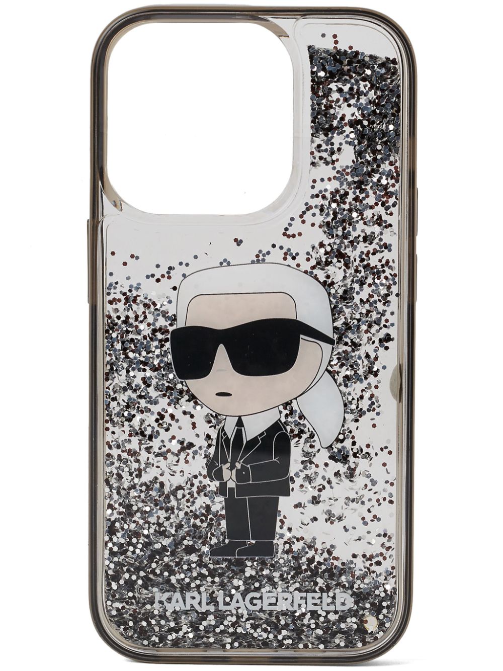 Karl Lagerfeld K/Ikonik Glitter iPhone 16 Pro case - White von Karl Lagerfeld