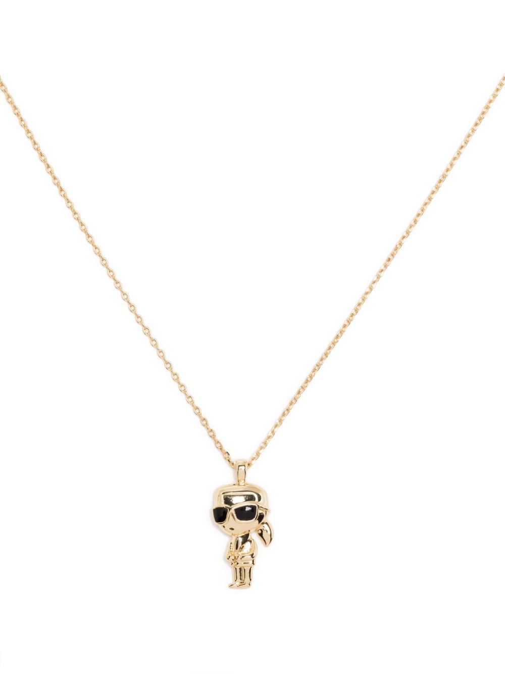 Karl Lagerfeld K/Ikonik Karl charm necklace - Gold von Karl Lagerfeld