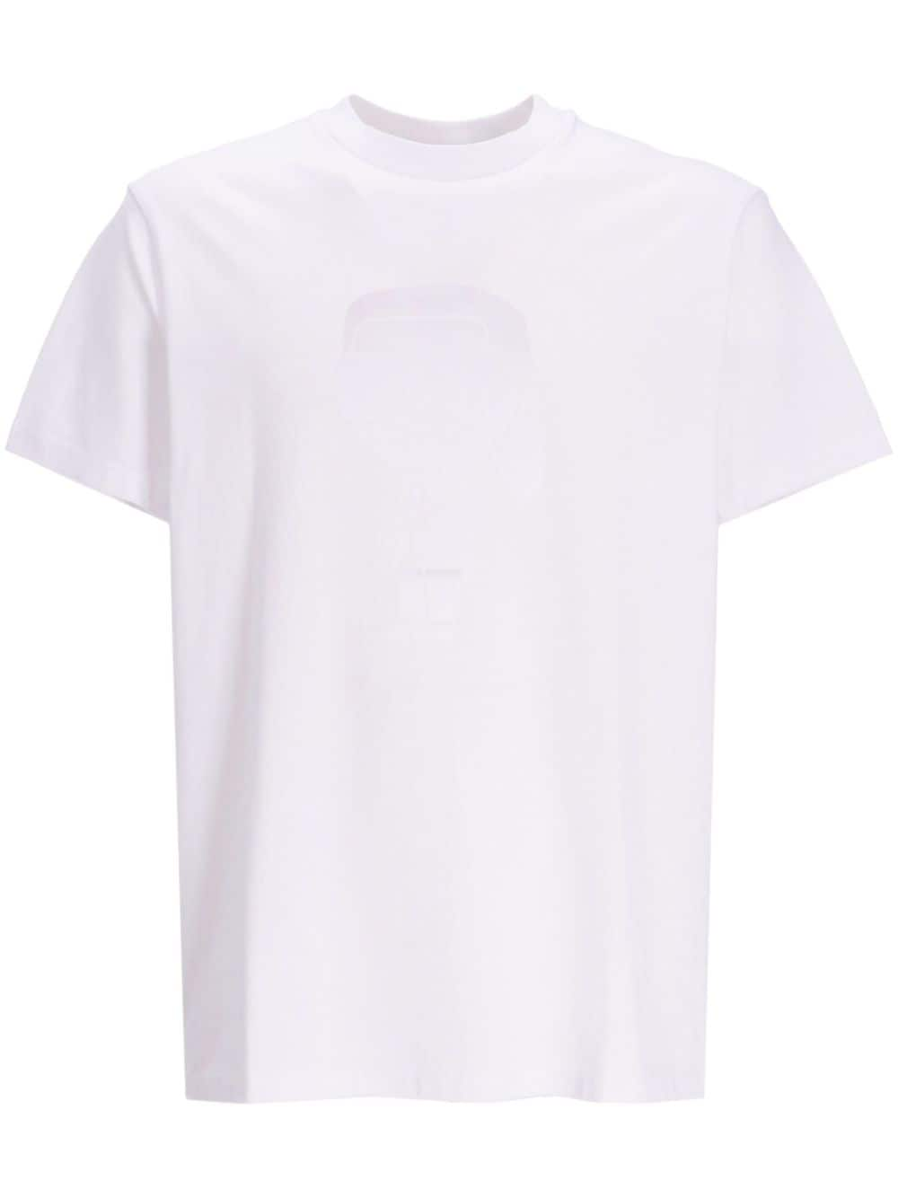 Karl Lagerfeld K/Ikonik-print cotton T-shirt - White von Karl Lagerfeld