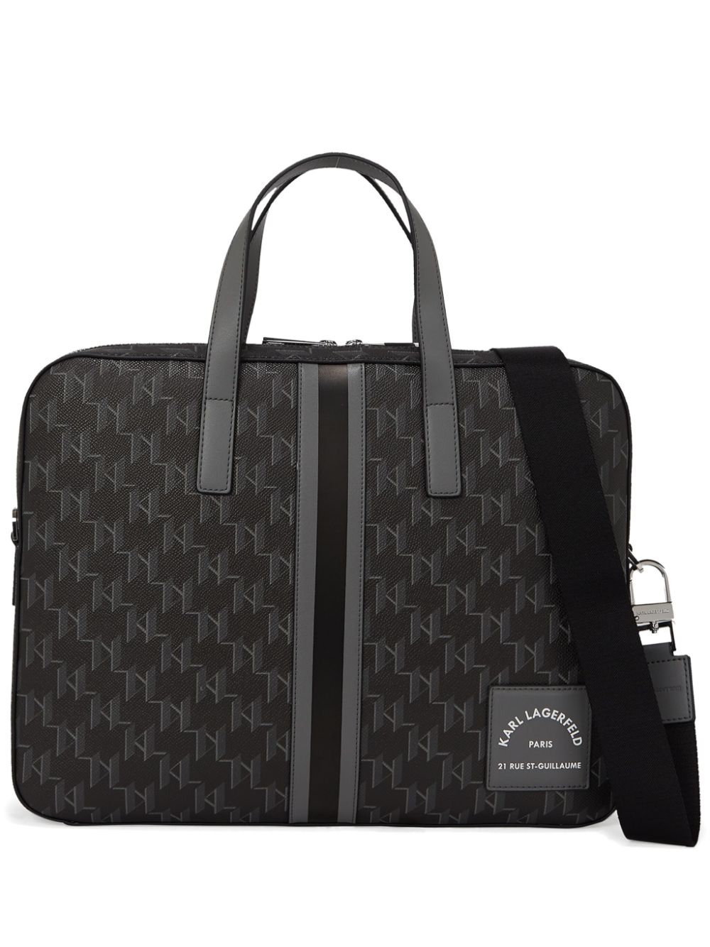 Karl Lagerfeld K/Kanvas briefcase - Black von Karl Lagerfeld