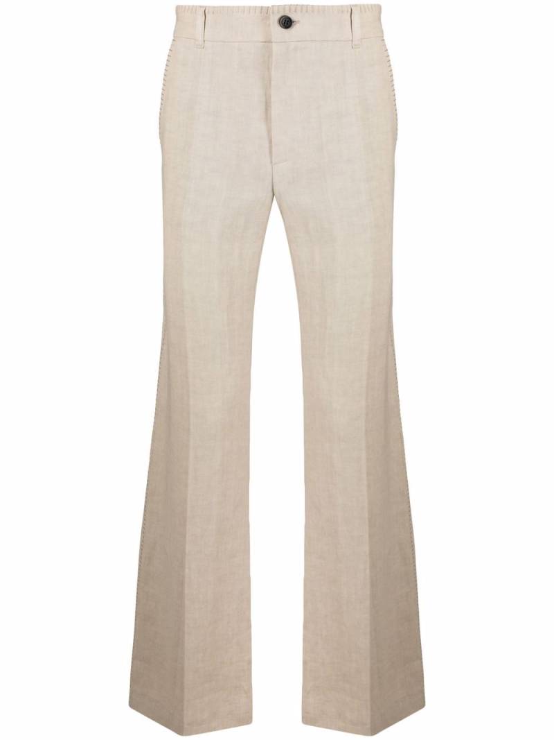 Karl Lagerfeld K/Karl wide-leg trousers - Neutrals von Karl Lagerfeld